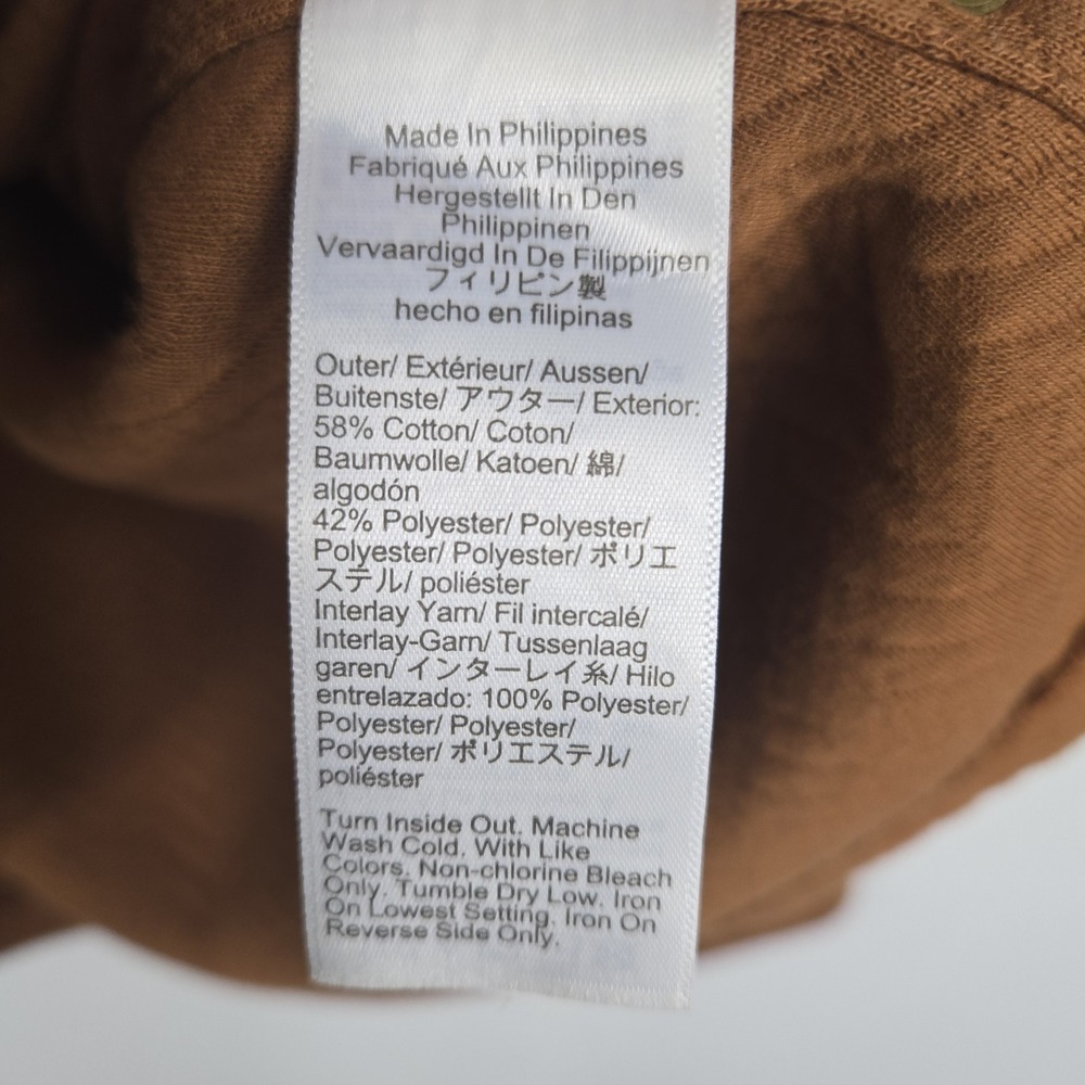 J Crew Factory Womens Large Brown Herringbone Pullover Sweater New - Picture 6 of 7